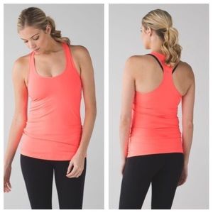 Lululemon Cool Racerback Coral Grapefruit